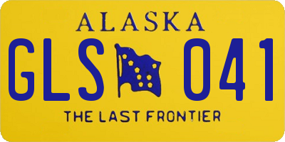 AK license plate GLS041