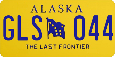 AK license plate GLS044