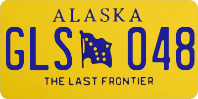 AK license plate GLS048