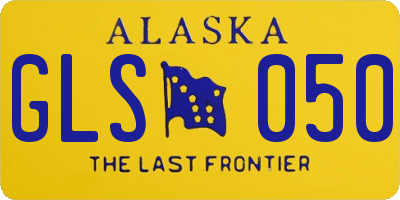 AK license plate GLS050