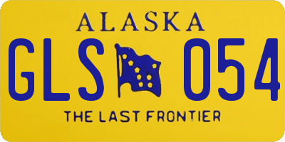 AK license plate GLS054