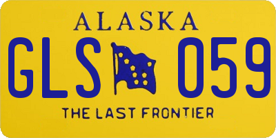 AK license plate GLS059