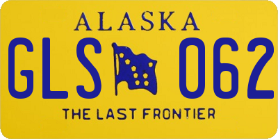 AK license plate GLS062