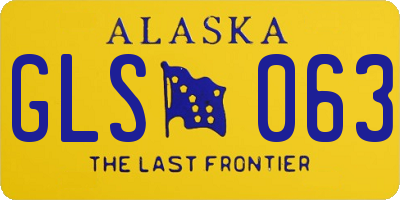 AK license plate GLS063