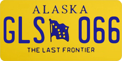 AK license plate GLS066