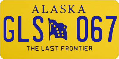 AK license plate GLS067
