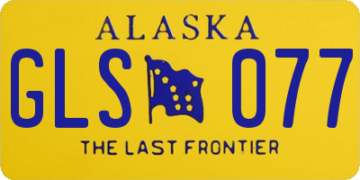 AK license plate GLS077