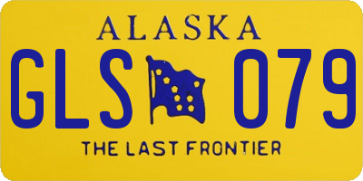 AK license plate GLS079