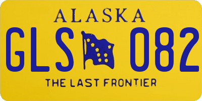 AK license plate GLS082