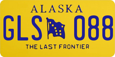 AK license plate GLS088
