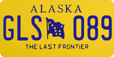 AK license plate GLS089