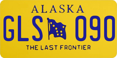 AK license plate GLS090