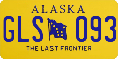 AK license plate GLS093