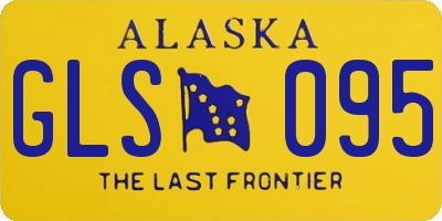 AK license plate GLS095