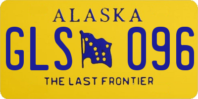 AK license plate GLS096