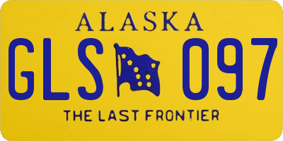 AK license plate GLS097