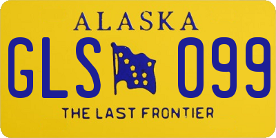 AK license plate GLS099