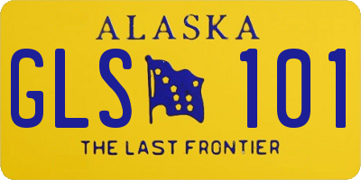 AK license plate GLS101