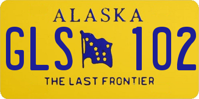 AK license plate GLS102