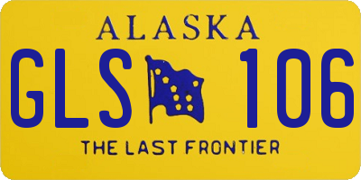AK license plate GLS106