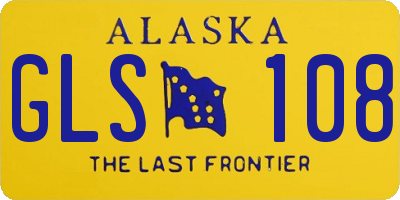 AK license plate GLS108