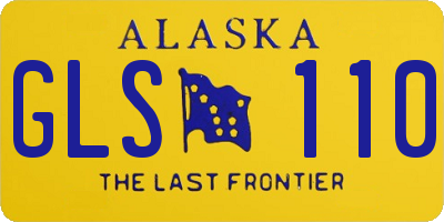 AK license plate GLS110
