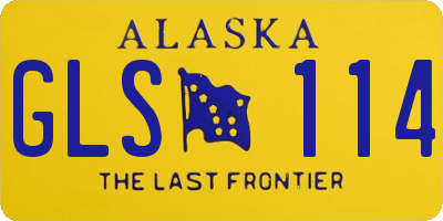 AK license plate GLS114