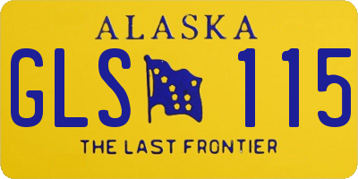 AK license plate GLS115