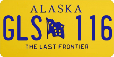 AK license plate GLS116