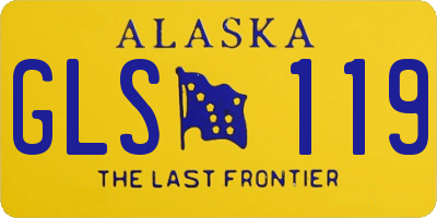 AK license plate GLS119