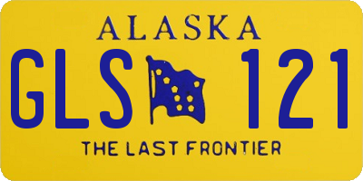 AK license plate GLS121