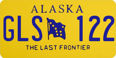 AK license plate GLS122
