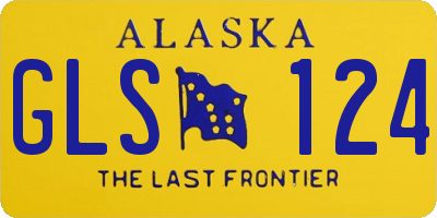 AK license plate GLS124