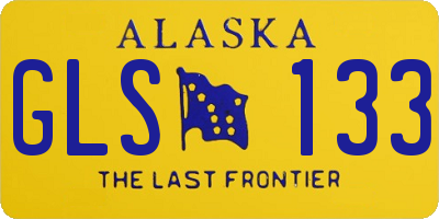 AK license plate GLS133
