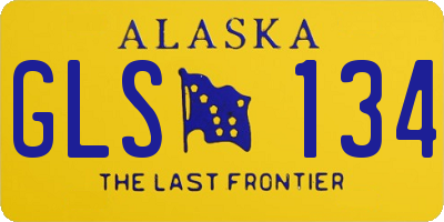 AK license plate GLS134