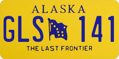 AK license plate GLS141