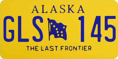 AK license plate GLS145