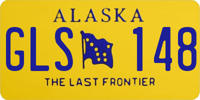 AK license plate GLS148