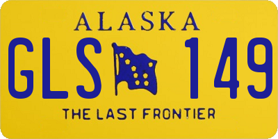 AK license plate GLS149