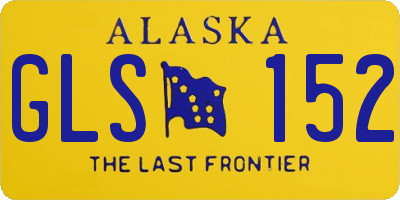 AK license plate GLS152