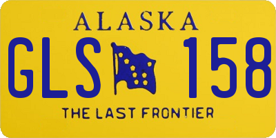 AK license plate GLS158