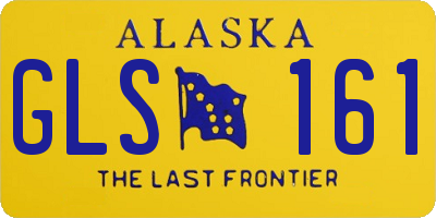 AK license plate GLS161