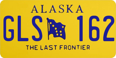 AK license plate GLS162