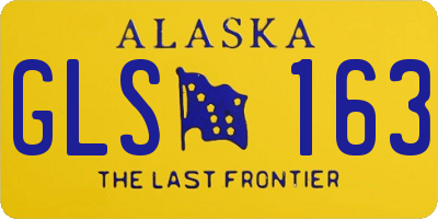 AK license plate GLS163