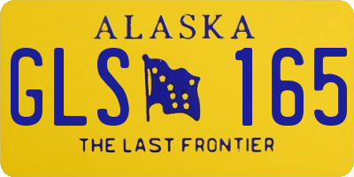 AK license plate GLS165