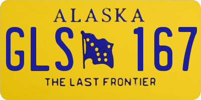 AK license plate GLS167