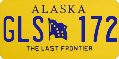 AK license plate GLS172