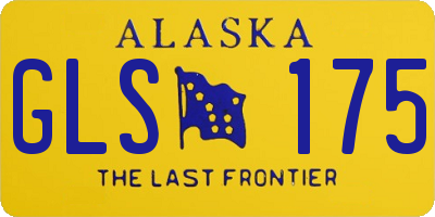 AK license plate GLS175
