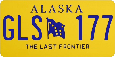 AK license plate GLS177