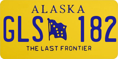 AK license plate GLS182